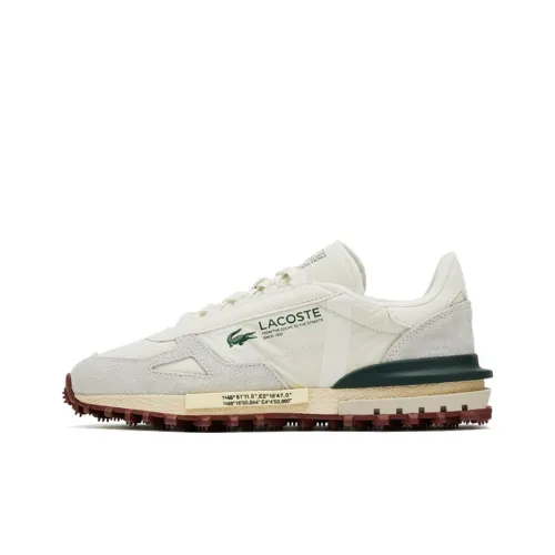LACOSTE Elite Active Casual Низкий Топ Экрю/Темно-Зеленый Мужской