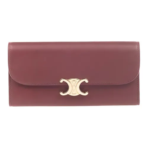 CELINE Кожа Клатч Стандартный Женский Бордовый