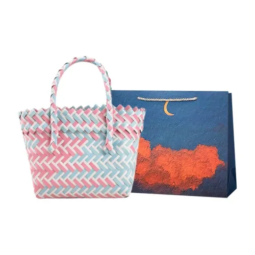Elsvet Солома Сумка Стандартная Женская Розовая Синяя Фиолетовая Зеленая Серая и Черная Желтая Синяя Розовая