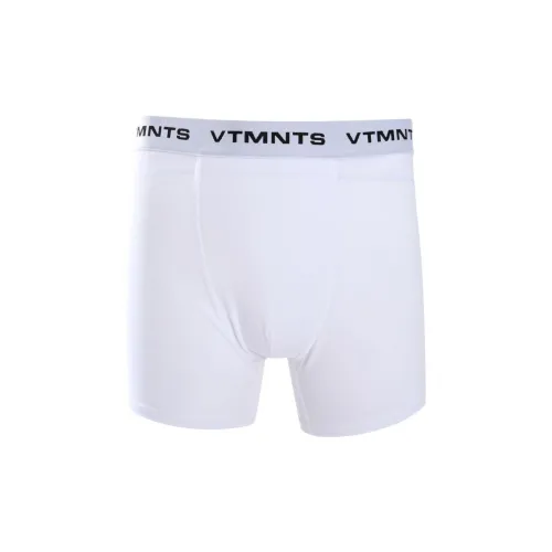 VTMNTS 1 Pack White Men's Boxers