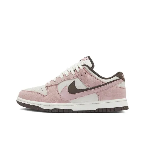 Nike Dunk Скейтборд Кроссовки Низкие Розовые Женские