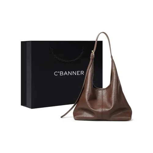 C°BANNER Синтетическая кожа Подмышечный Тоут Сумка на плечо Большая Женская Кофейная