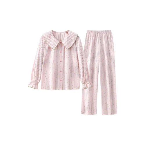 Gongdie Пижамный комплект женский розовый