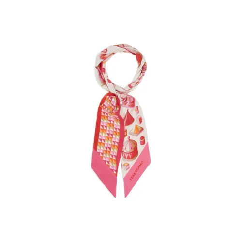 FERRAGAMO Шелковые шарфы Женские Розовый