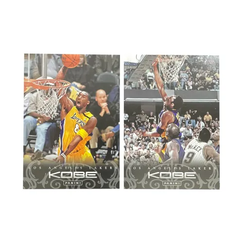 PANINI 2012 Лейкерс Коби Брайант Нет. 34+Нет. 68 Желтый Фиолетовый Золотой Домашний выездной Всего 2 Штуки Спортивные Карты 2 шт