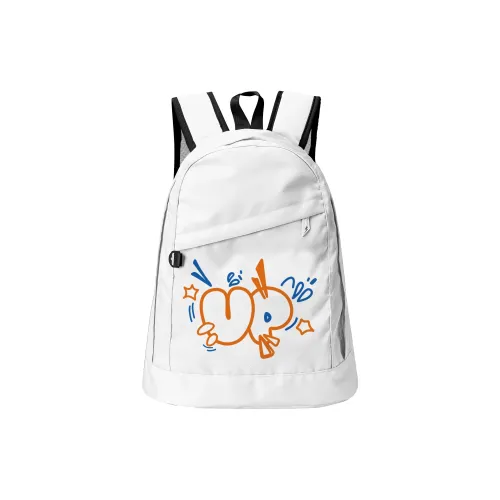 TURN UP Нейлон Рюкзак Стандартный Унисекс Белый