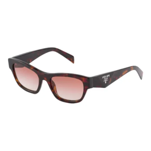 PRADA Ацетат Квадратные Солнцезащитные Очки Женские Черные