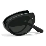 Элегантный черный / Черный с серыми линзами