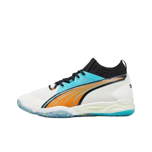 FIRST MILE X PUMA Eliminate Nitro MID Топ Кроссовки для тренировок Мужской Белый Оранжевый