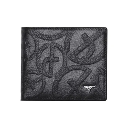 SEPTWOLVES Кошелек из коровьей кожи Мужской Черный