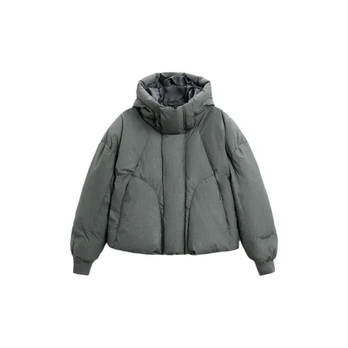 ZARA Бежевый Мужской Пуховик