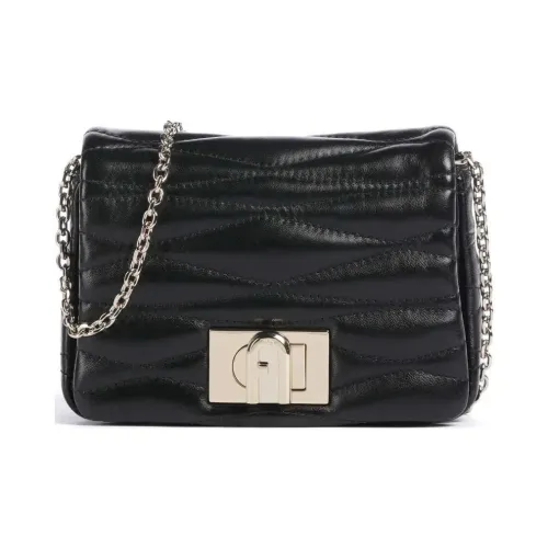 Furla 1927 Collection Fine GRAIN LEATHER Сумка через плечо Мини Женская Черная