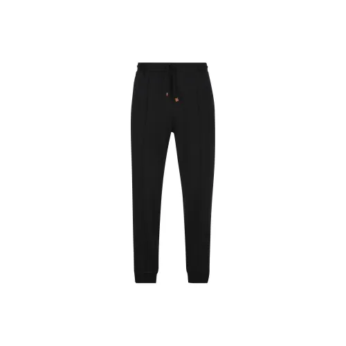 BRUNELLO CUCINELLI Черные мужские вязаные тренировочные штаны
