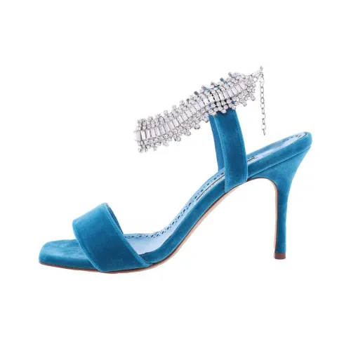 MANOLO BLAHNIK Parinasan one Ремень Сандалии Женские Синие