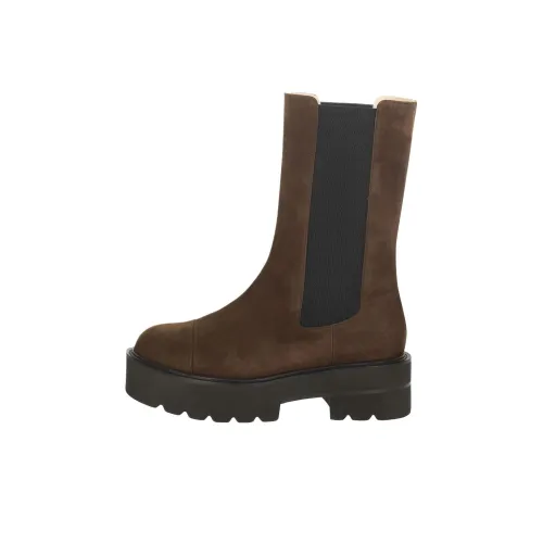 Stuart Weitzman SW Presley Ultralift Короткий Челси 5 см Женский Коричневый