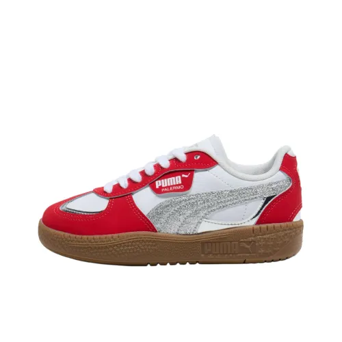 PUMA Low Топ Детские Кроссовки для Тренировок Красный Серебряный Подростки