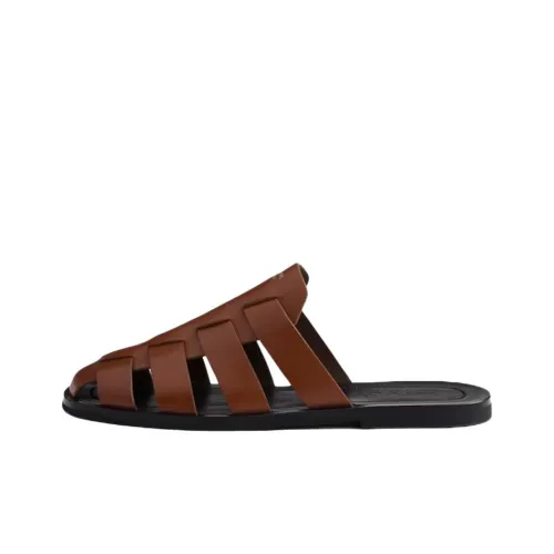 PRADA Домашние тапочки Мужские Коричневые