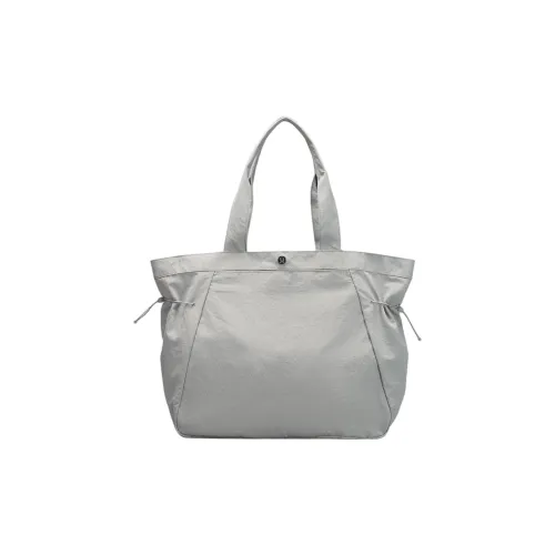 lululemon Боковая сторона Cinch Нейлон Тоут Сумка Сумка для покупок Сумка Women's White