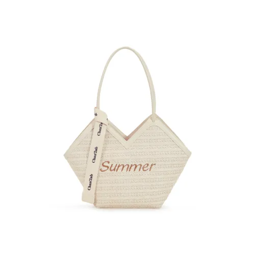 Old Man's Head Ткань Соломенная Плетение Сумка-тоут Сумка через плечо Женская Экрю