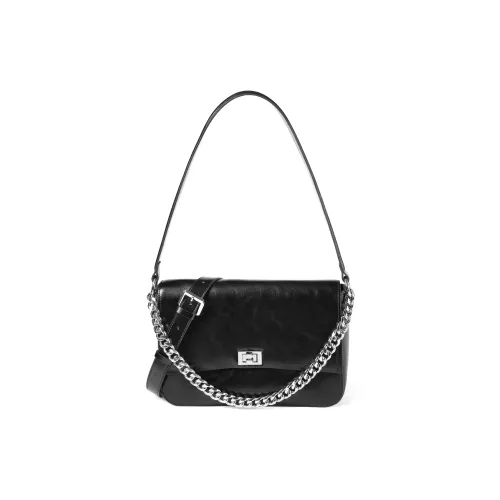 BELLE Сумка через плечо из искусственной кожи среднего размера женская черная