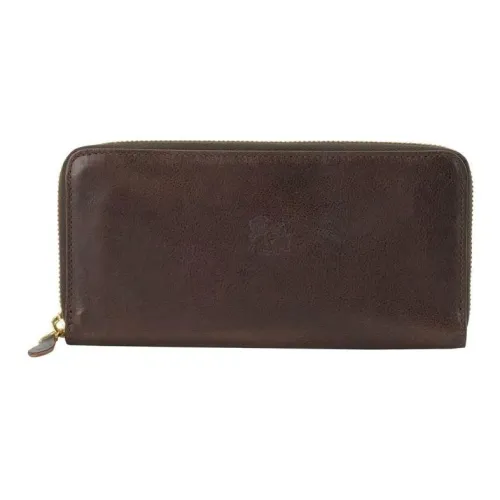 Il Bisonte Кожа Кошелек Женские Темно-коричневый