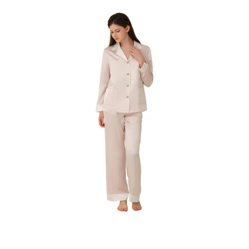 SILKY MIRACLE Пижамный комплект Женские Розовая примула и Жемчужный белый