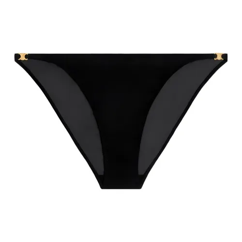 CELINE Triomphe Тутовый шелк Georgette Трусы Трусы Женские 1 упаковка Черный
