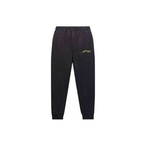 Ed Hardy Черные Мужские Вязаные Спортивные Штаны