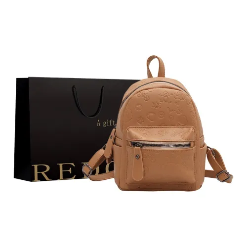 REDOO ПУ (полиуретан) Рюкзак Женские Экрю Черный Хаки
