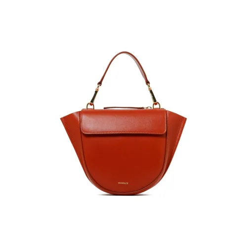 Wandler Телячья кожа Одно плечо Сумка Мини Женская Оранжевая Красная