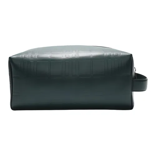 Burberry Телячья кожа Клатч Косметичка Мужской Темно-зеленый