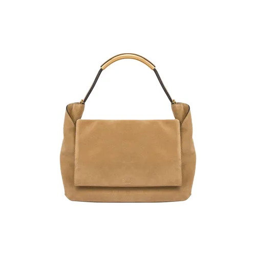 MOSCHINO Замша Телячья кожа Одно плечо Сумка Женская Бежевая