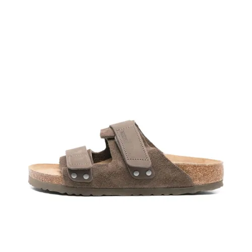 Birkenstock Uji Унос устойчивые к истиранию Слипоны Унисекс Серый Коричневый