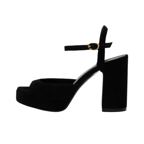 Stuart Weitzman SW Dayna II с одним ремешком Сандалии 9,5 см Женские Черные