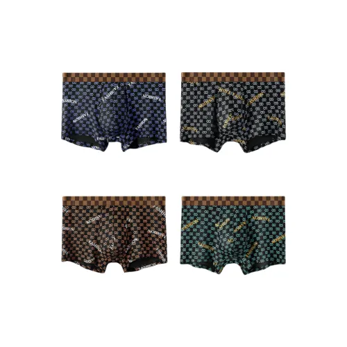 Tingqu Белый Круг + Зеленый Круг + Желтый Круг + Синий Круг Мужские боксер-шорты