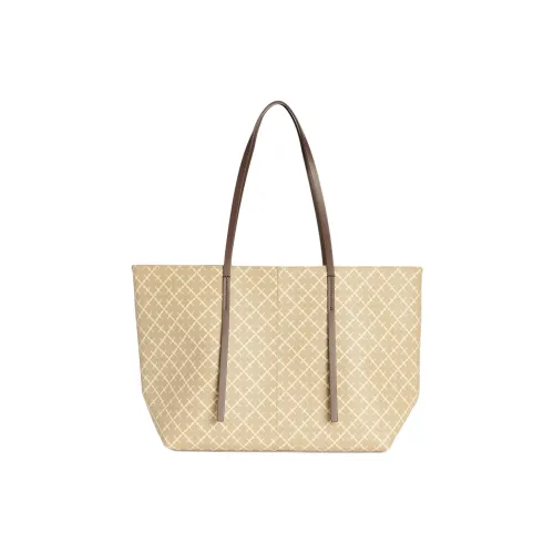 By Malene Birger COPENHAGEN MBC PVC Тоут Сумка Сумка для покупок Сумка на плечо Средний Женская Ванильный