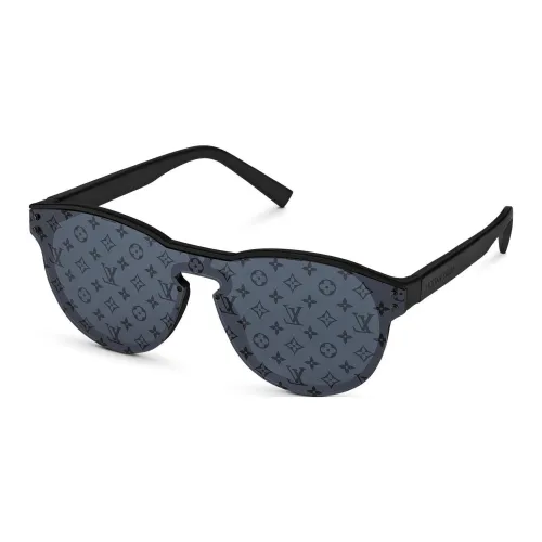 LOUIS VUITTON Вакуумная формованная OVAL SUNGLASSES Унисекс Черный