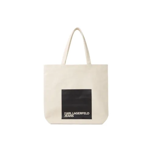 Karl Lagerfeld Переработанный хлопок Тоут Сумка Сумка для покупок Сумка на плечо Сумка Женская Естественный