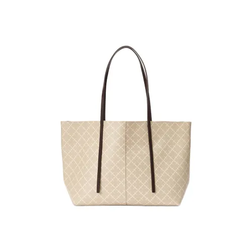 By Malene Birger COPENHAGEN MBC Поливинилхлорид Сумка-тоут Сумка для покупок Сумка через плечо Средняя Женская Бежевая