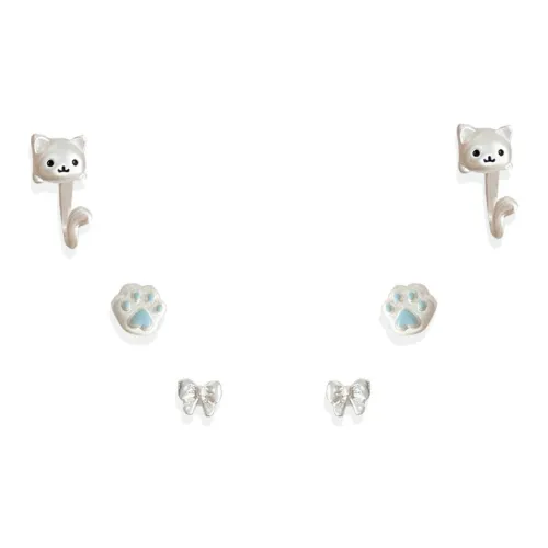 D.K.X S925 Серьги-гвоздики из серебра 925 пробы Унисекс