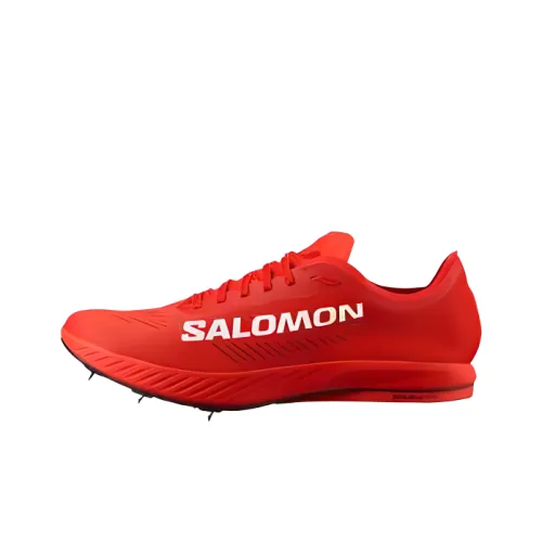 SALOMON Износостойкие Низкие Беговые Кроссовки Унисекс Пламя Красный