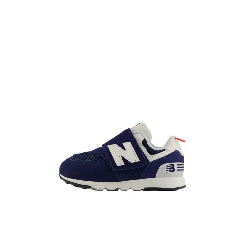 New Balance NB 574 Low Топ Обувь для малышей Морской синий Взрывной красный Белый для младенцев и малышей