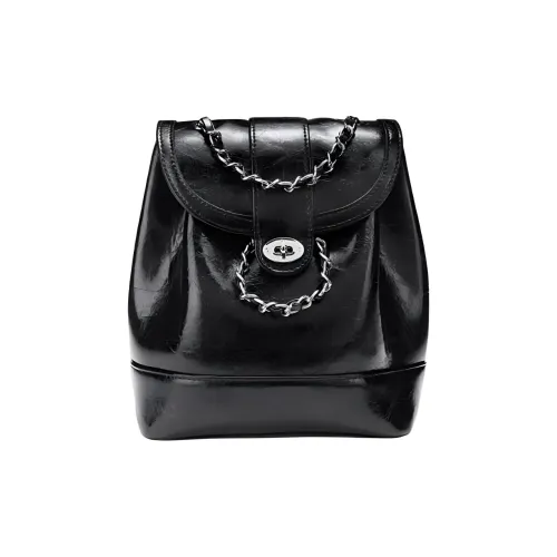 DEERE JACK Рюкзак из коровьей кожи маленький унисекс черный