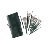 14 шт Зеленый Ритм Naked Brush + Зеленый ПУ (полиуретан) Чехол для кистей