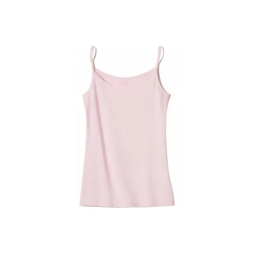 UNIQLO Майка с бретелями Женская Пастельно-розовая