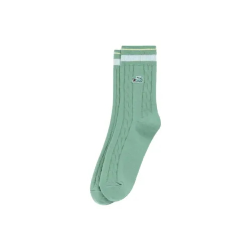LACOSTE 1 шт Светло-зеленый Женские MID Носки до икры