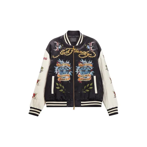 Ed Hardy Черный Мужской Пуховик