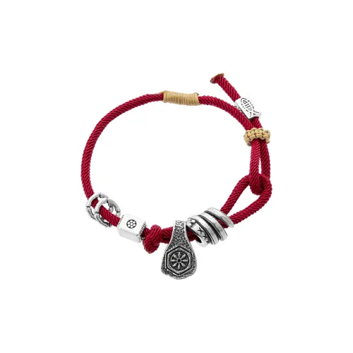 ENFANTIN Браслет с медными шнурками покрытие из серебра унисекс