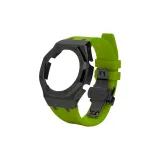 Черный песок, чехол для часов, светло-зеленый, резиновый ремешок