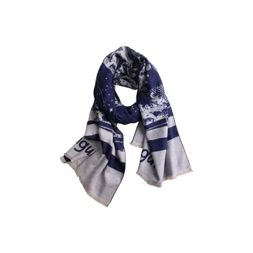 Lagur Шарфы из шелка тутового дерева вязаные женские